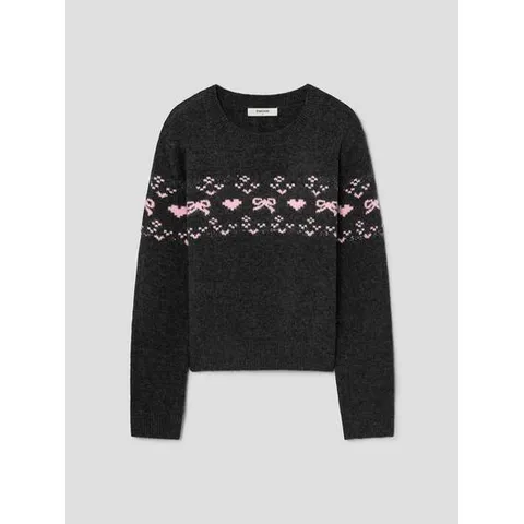 (355Y51LY13) [에잇세컨즈] 자카드 풀오버  그레이