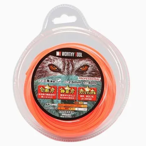 예초기 날 벌초 원예 잔디 나일론 줄날 3각 2.6mmX80m 예초기날 예초기줄날 예초기부품 예초기부속 예초기용품 예초기부속품 나일론날