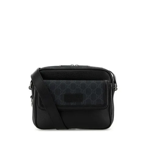 구찌 남성 블랙 스몰 가죽 메신저백 795464FACU5 1000