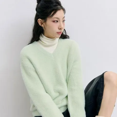 체이스컬트 HC24 V NECK 날개사 스웨터 EFRG5272D0S