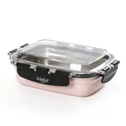 쉐라프 밀폐용기 직사각 스텐 냉장고 반찬통 0.46L 스텐밀폐용기 스텐리스밀폐용기 스텐용기 냉장고용기 찬