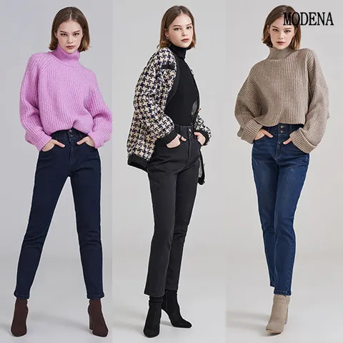 [시즌특가] G.모데나 라이크라 세미배기핏 기모데님 3종 택1