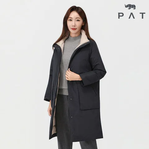 [PAT] 밴드넥 구스 다운 코트_QI81101