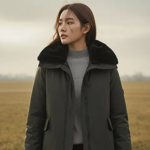 [PAT] 밍크 렉스카라 구스 다운 코트_1I81903