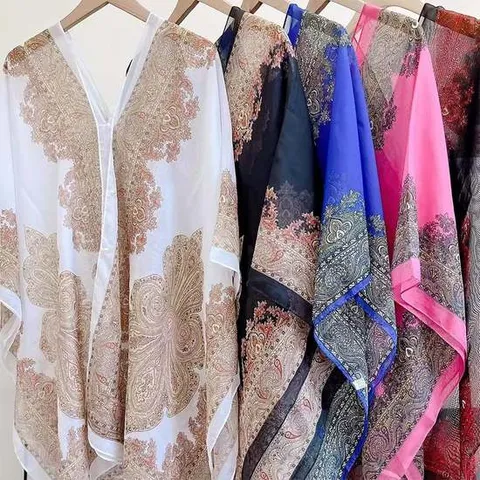 비치 쉬폰 숄 몽골 가디건 비치웨어 여름 로브