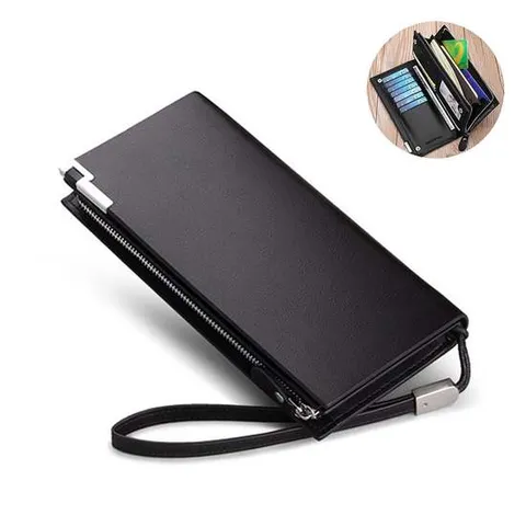 남성고급장지갑 카드수납 똑딱이 지퍼 소가죽 장지갑 세련 남친 선물