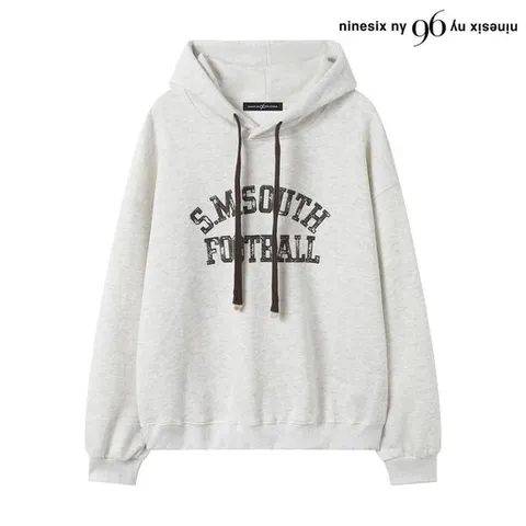 [나인식스뉴욕]후드 레터링 맨투맨 긴팔 티셔츠 (NP4LW009L0)