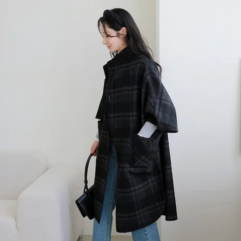 [르포엠]듀벨라 핸드메이드 리버시블 롱코트