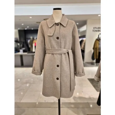 [ 현대백화점 ][비지트인뉴욕] 구스누빔 벨티드 하프코트 (VBCHC92)