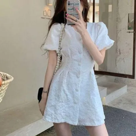 원피스 미니 추천 플로아 호캉스 데일리 모임 브이넥