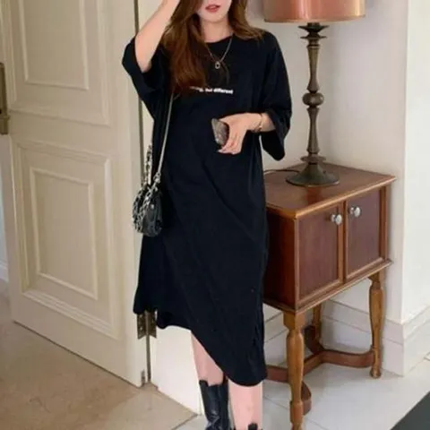 스타일 캐주얼 캐주얼 여성 여름옷 필수템 라운드 기