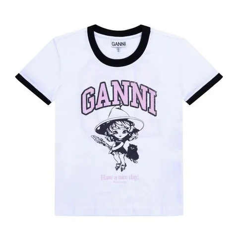 [GANNI] T4156 151 여성 반팔티