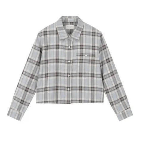 [ 롯데백화점 ][폴햄](폴햄)여성 플란넬 크롭 셔츠