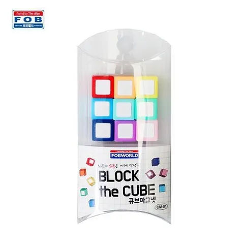 포비 블럭 더 큐브마그넷 CM-01 12mm 9개입 놀이용