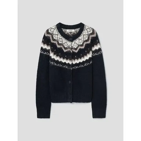 (355Y5ALY4R) [에잇세컨즈] 페어아일 자카드 카디건  네이비
