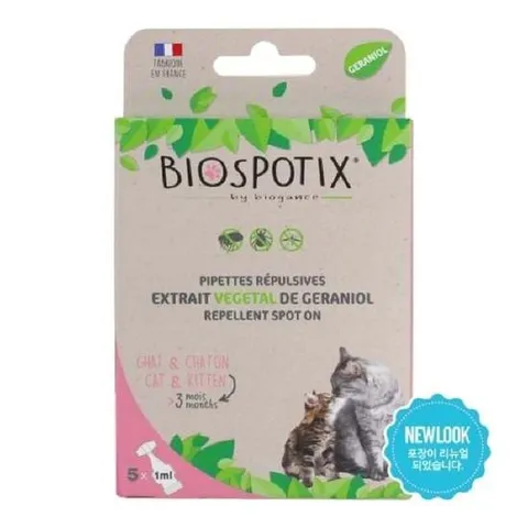 바이오강스 바이오스팟틱스 스팟온 고양이용 강아지진드기 강아지진드기퇴치제 진드기퇴치제 강아지해충방지 고양이진드기약
