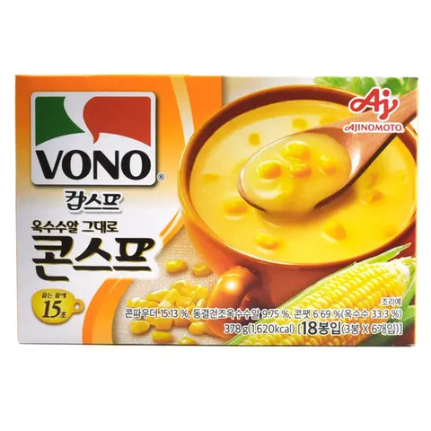 코스트코 보노 옥수수알 그대로 콘스프 컵스프 378g (21g X 18봉)