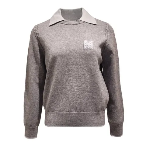 [ 롯데백화점 ][멜본]카라배색 M니트_STKA25N37