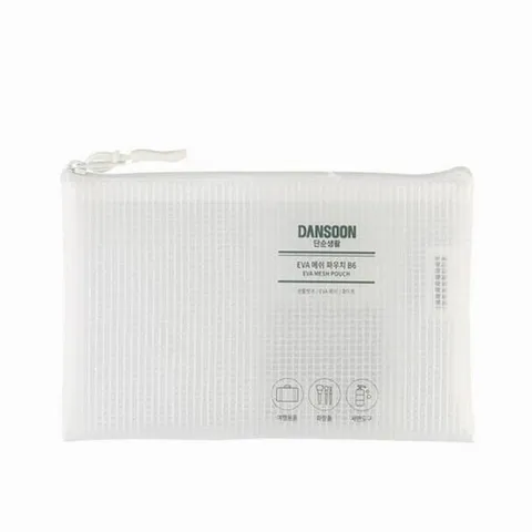 소모품 단순생활 08056/EVA 메쉬 파우치/B6/화이트