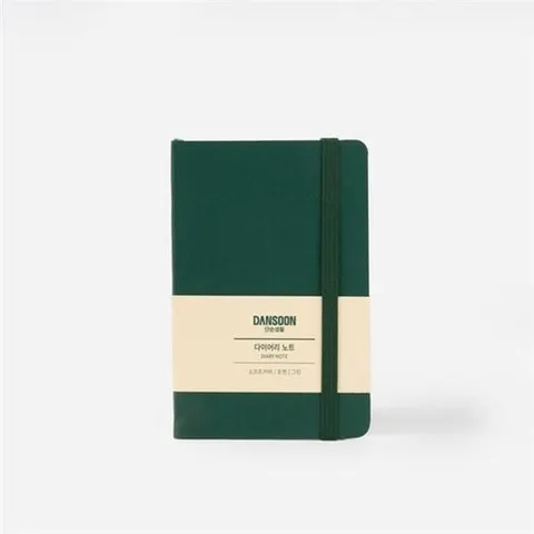 부품 단순생활 01042/다이어리 노트 소프트커버/포켓/그린