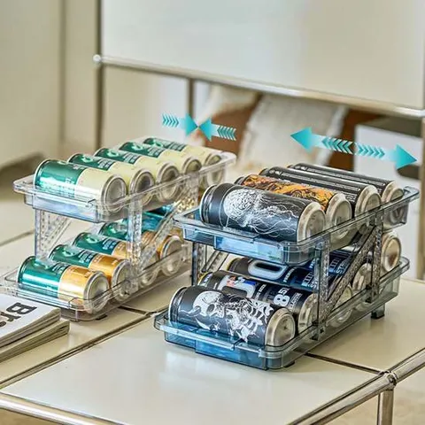 고급 사이즈 조절 캔수납 맥주 음료수 보관대 트레이 냉장고캔수납 맥주수납 음료수수납 캔수납 맥주트레이 냉장고맥주트레이 맥주캔정리함 음료트레이