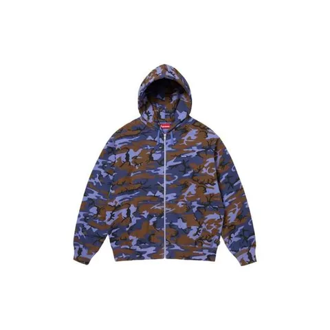 슈프림 스몰 박스 집업 후드 스웨트셔츠 블루 카모   25SS -SUP-SMBOZIUPHOSWBLCA25SS