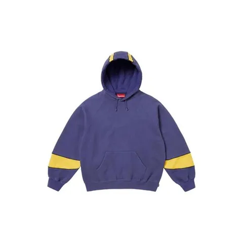 슈프림 패널드 후드 스웨트셔츠 워시드 네이비   25SS -SUP-PAHOSWWANA25SS