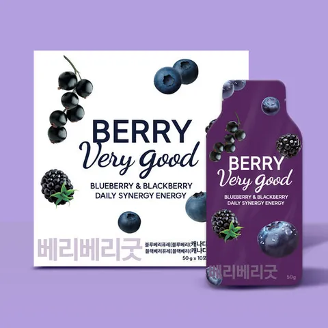 베리베리굿 켈리베리 유기농 블랙베리+블루베리 기본구성(3박스)