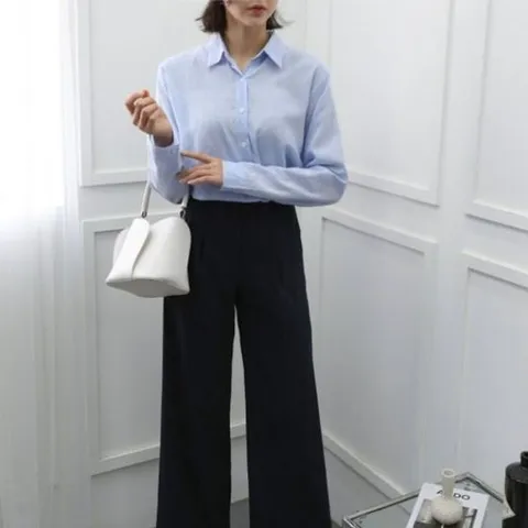 슬렉스 핀턱여름바지 정장바지 와이드 와이드팬츠 통