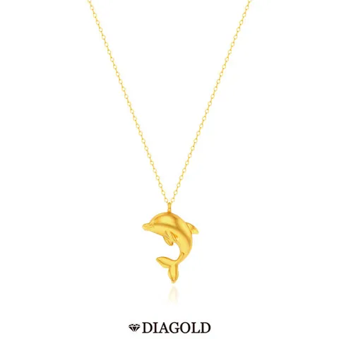 디아골드 24K 순금 행운 돌고래 목걸이