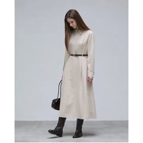 [ 롯데백화점 ]주름 셔츠 원피스 PR4WO081