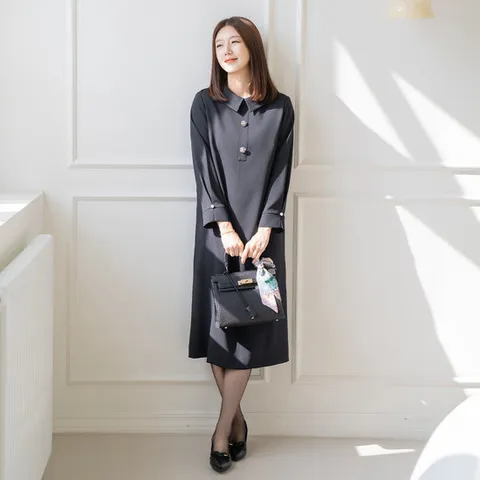 엄마옷 마담4060 클래씨마담 모임룩의정석원피스 중년여성 데일리 -ZOP2511001-