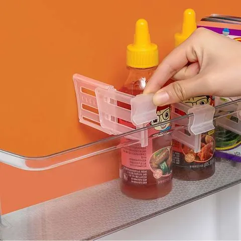 길이조절 냉장고 칸막이 소스칸 소품 정리함 파티션 분리 클립 냉동실 문 분류 서랍 진열대 정리 냉장고분리클립 냉장고분리 냉동실칸막이 냉동고칸막이