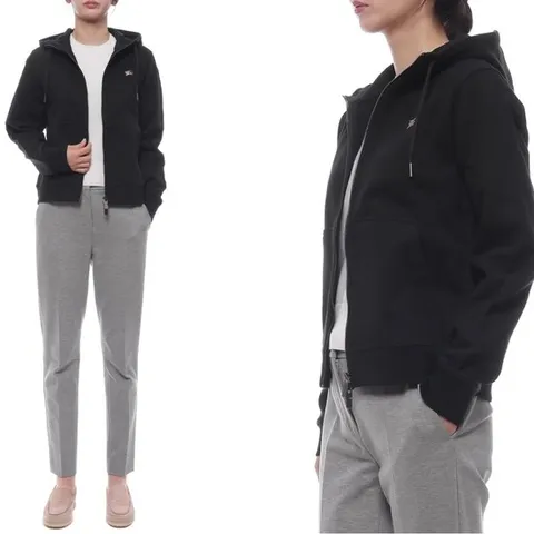 [버버리] 25FW 여성 EKD 자수 후드집업 (8111669 BLACK 25F)