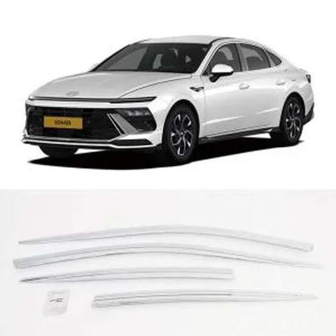 자동차창문몰딩 (경동) 소나타디엣지 택시 크롬윈도우바이저 D-255