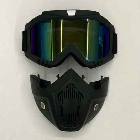 미러골드 방풍 바이크고글 분리형 마스크 고글 바이크고글 방풍고글 라이딩고글 스키고글 라이더고글