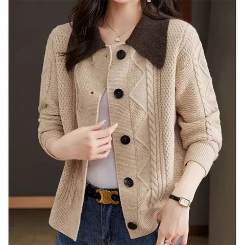 [패션시그널]유니크 카라넥 자켓 가디건 5F35A1