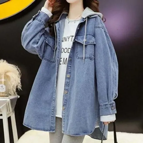 후드 여성 추천 탈부착 데님 꾸안꾸 점퍼 간절기 봄