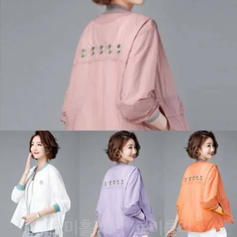 여성점퍼 통기성우수한 데일리 봄 자외선차단 클래식