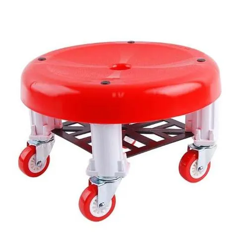 바퀴달린의자 낮은 청소 농사 이동식 동그라미 휠 다용도