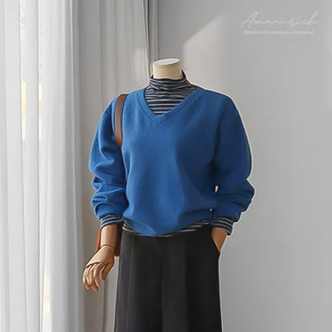 [안나리치]Amy 브이넥388 knit