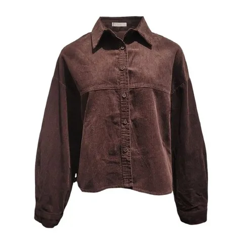 [ 롯데백화점 ][멜본]옆단추 코듀로이 셔츠_STYC25D70