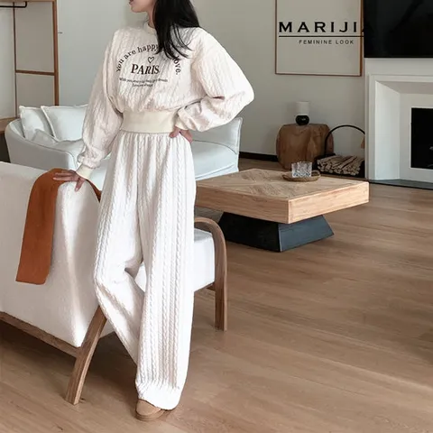 [마리지아]파리스 말랑이 맨투맨+와이드팬츠_MSTB31020