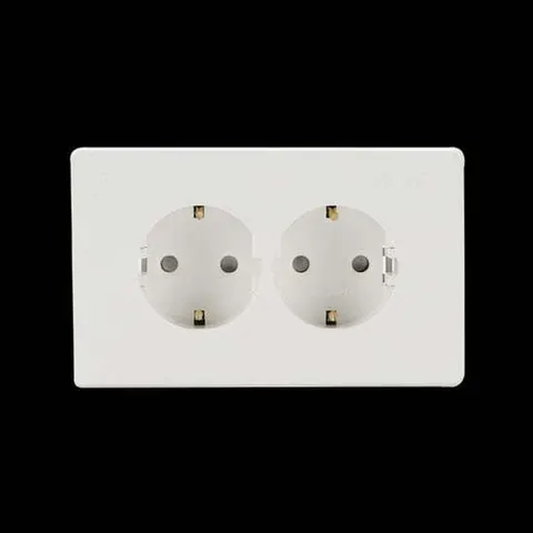 [오너클랜]인기상품 매입콘센트(V) 2구 가로형 화이트 [WFJHL87_