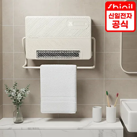 신일 스마트 욕실 화장실 온풍기 26년형 신제품 IPX4 방수 / 홈쇼핑 즉시발열 스탠드겸용 벽걸이 무타공 난방기 PTC 전기 히터