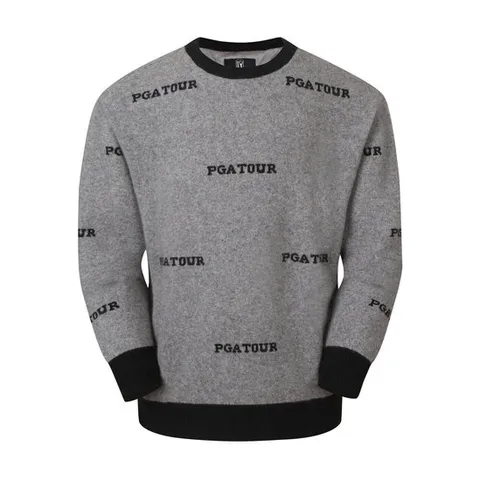 [LPGA]로고 자카드 방풍 니트 L244KT216P