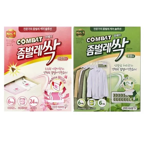 [헨켈] 컴배트 좀벌레싹-서랍장용 24p+옷장용 6p_