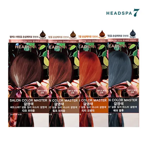 헤드스파7 살롱컬러마스터 결염색 4종 택1 (염색+새치겸용)