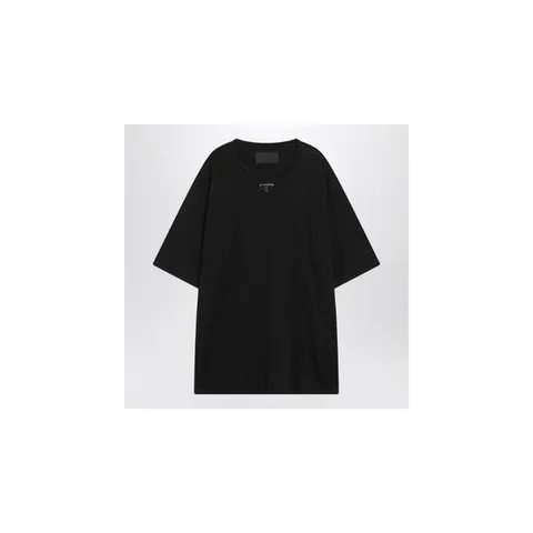 26SS 프라다 쇼트 sleeves 프라다 triangle 로고 on chest crew 넥  UJN861240F0002 TP565348755