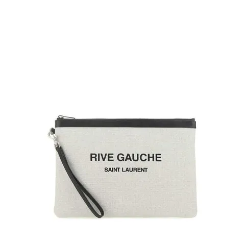 생로랑 샌드 canvas Rive Gauche 클러치 5813699J58E 9273 TP567445213